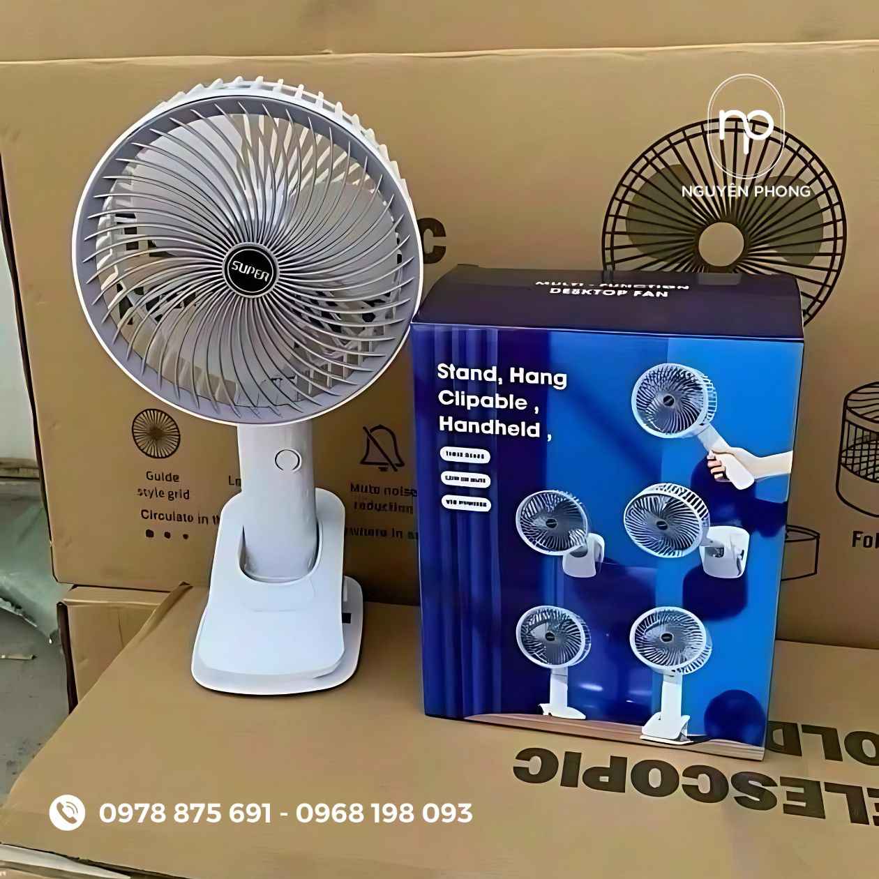 Mẫu hộp giấy đựng quạt mini
